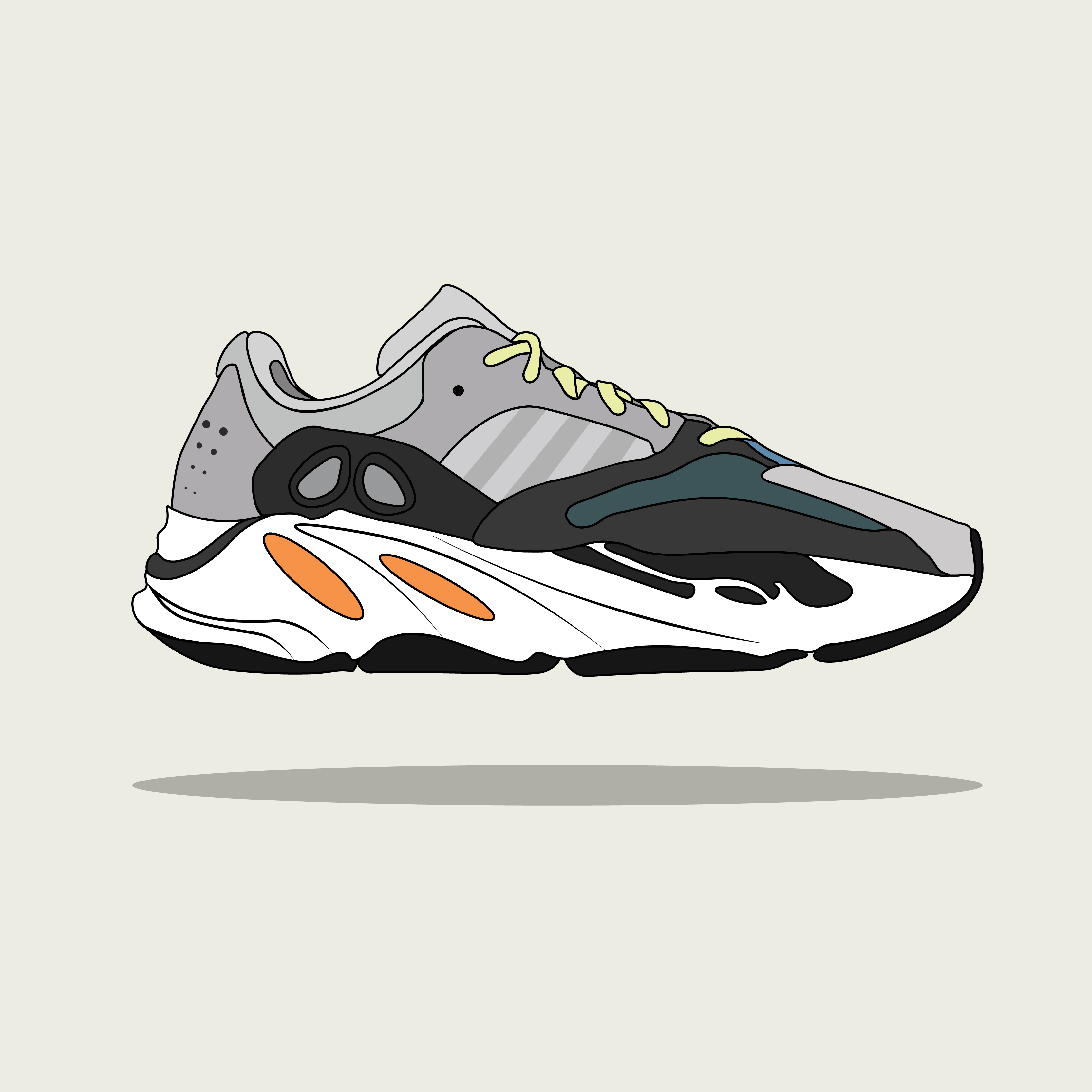 Yeezy cheap 700 drawing